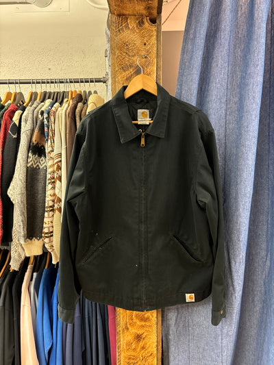 Vintage Carhartt Detroit Style Black Jacket - XL