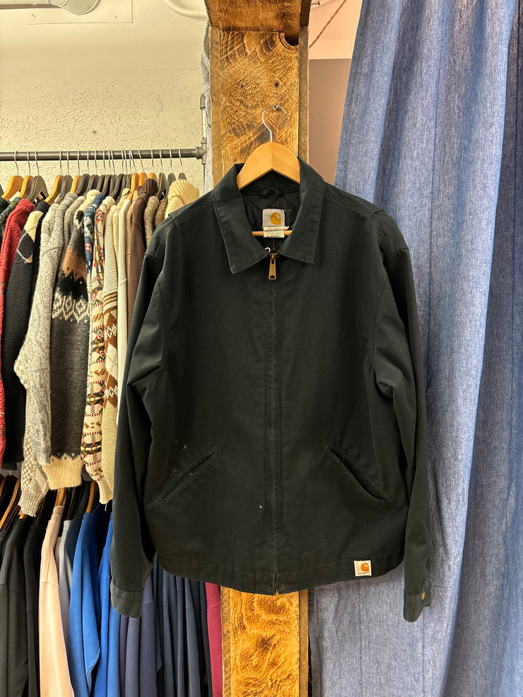 Vintage Carhartt Detroit Style Black Jacket - XL