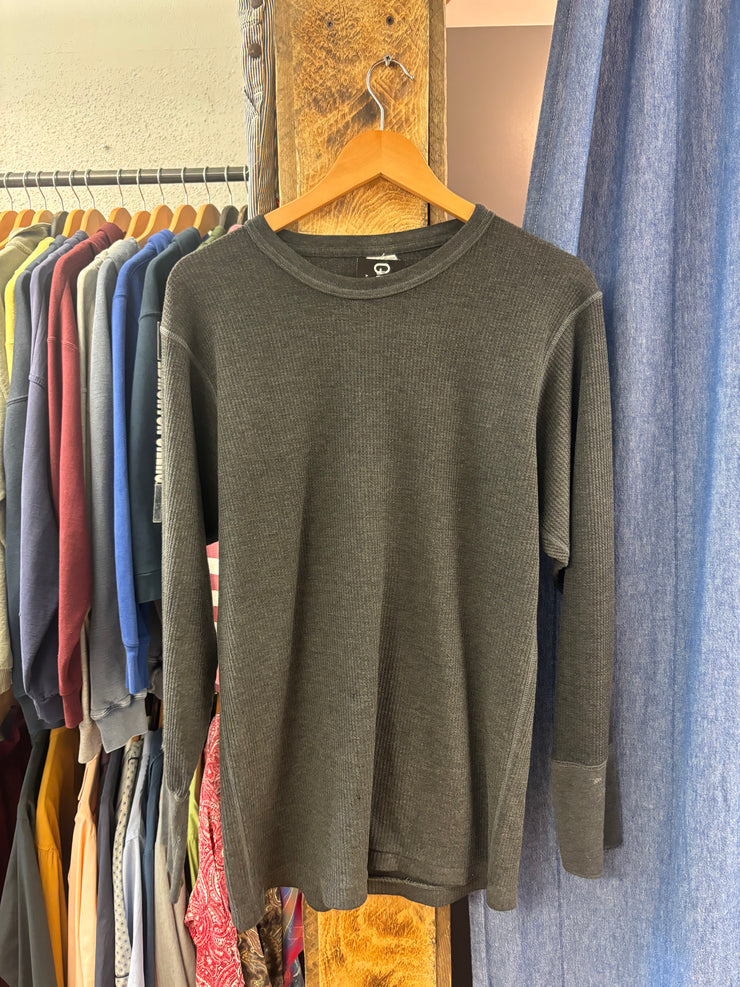 Vintage Stanfield’s Waffle Knit Longsleeve Grey T-Shirt - XL