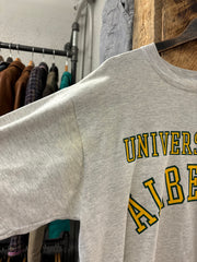 Vintage "University Of Alberta" Logo Russell Grey T-shirt - L