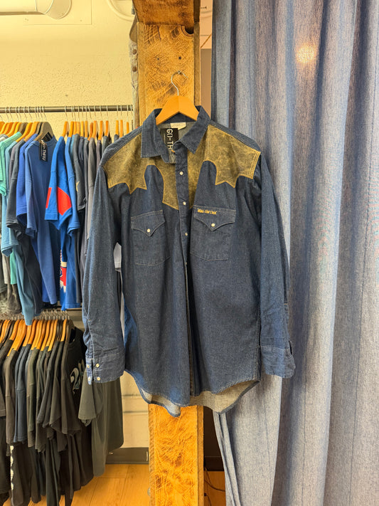 Vintage dual control denim jacket - L