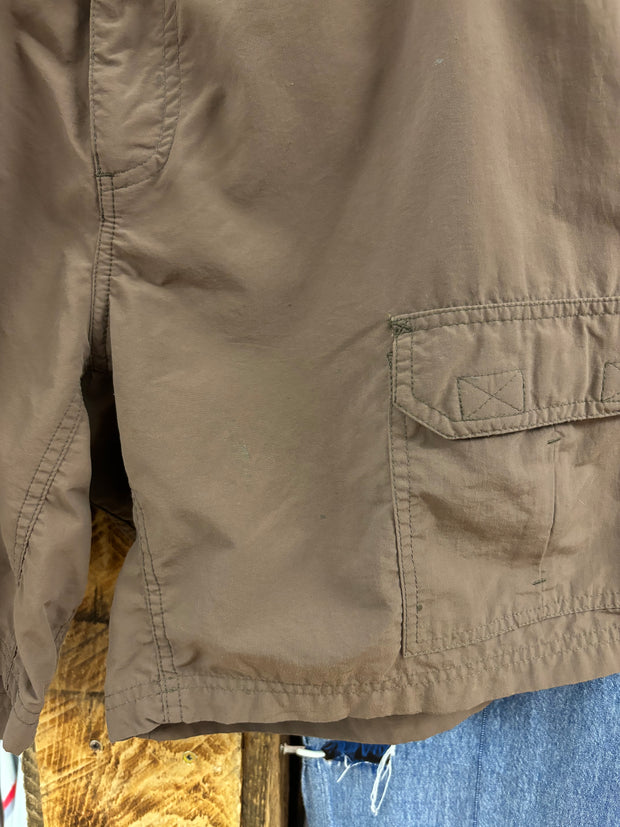 Vintage Windriver Brown Light Nylon Shorts - 38