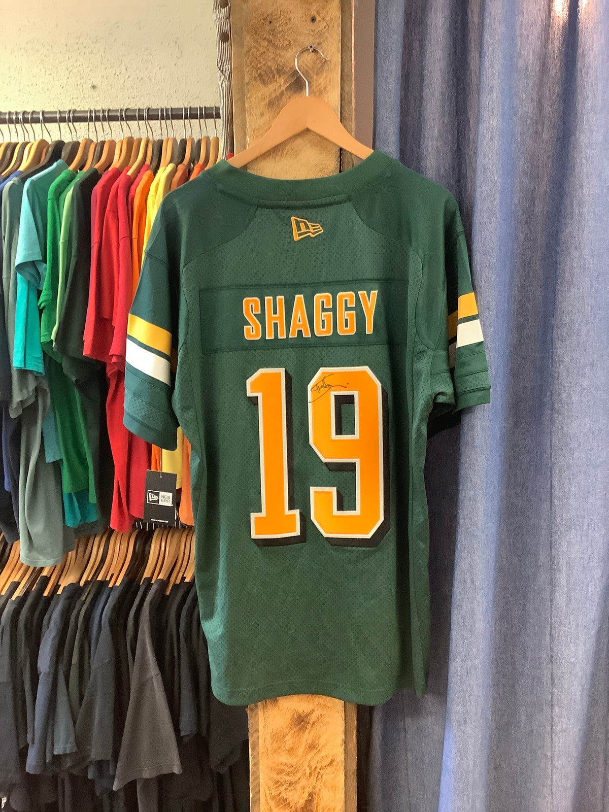 Edmonton Eskimos Shaggy Green Jersey - L