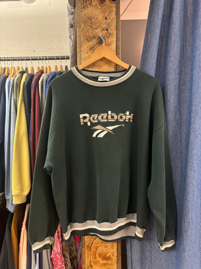 Vintage Reebok Green Crewneck - L