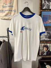 Vintage Eagles Blue Ringer T-shirt - XL