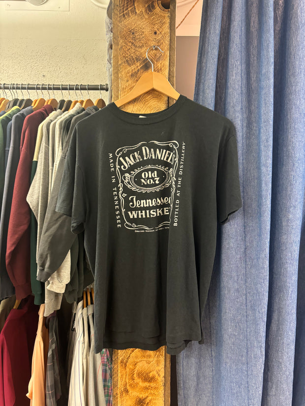 Vintage Jack Daniels Black T-Shirt - XL