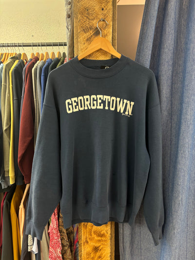 Vintage Georgetown Navy Crewneck - XL