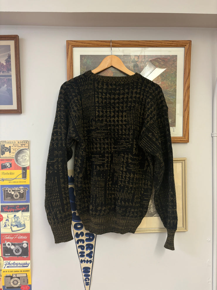 Vintage Club International Black Knit Sweater - S