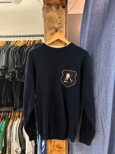 Vintage Cricketeer Navy Knit Sweater - S