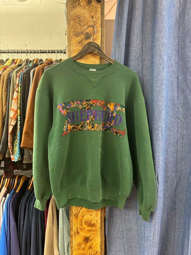 Vintage “Shepherd” Green Crewneck - L