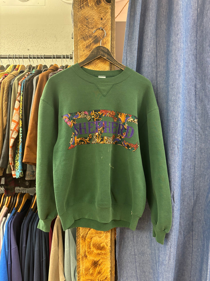 Vintage “Shepherd” Green Crewneck - L