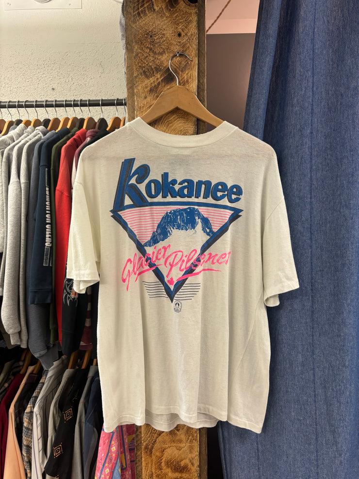 Vintage Kokanee White T-Shirt - L