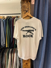 Vintage "Why Waltz When You Can Rock N Roll" White T-shirt - XL