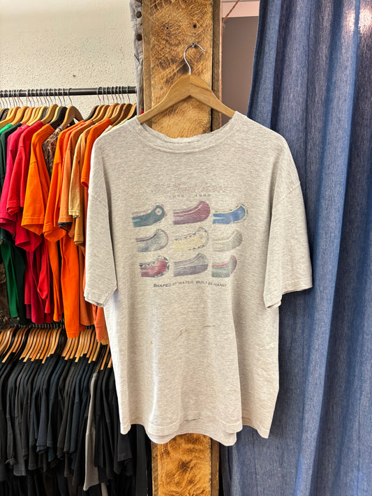 Vintage 1998 Old Town Canoe Grey T-shirt - L