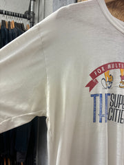 Vintage “The Super Cities Walk” White T-Shirt - XL