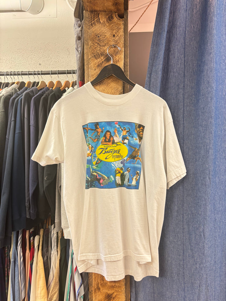 Vintage Superclubs “Breezing It Again” White T-shirt - XL