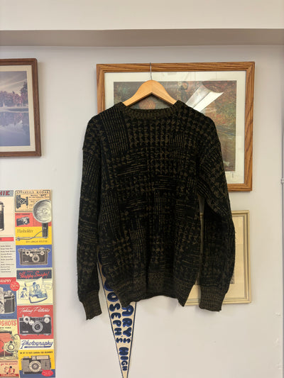 Vintage Club International Black Knit Sweater - S