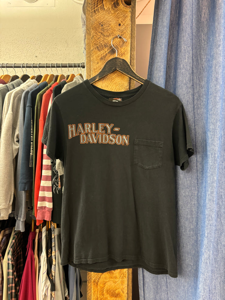 Vintage Harley Davidson Ireland Pocket Black T-Shirt - M