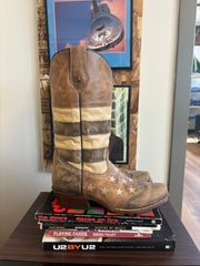Cowboy Handmade Tan Squared Toe Boots - 11