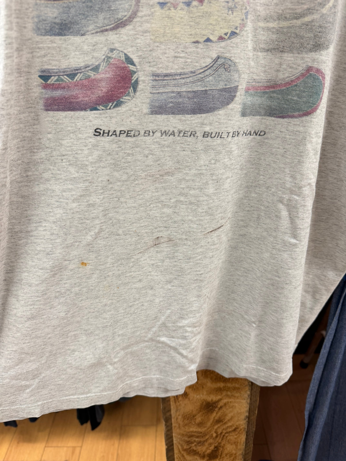 Vintage old town canoe graphic t-shirt - L