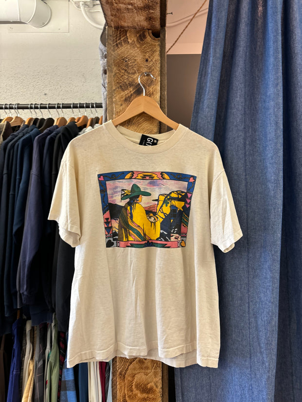 Vintage Country White T-shirt - XL