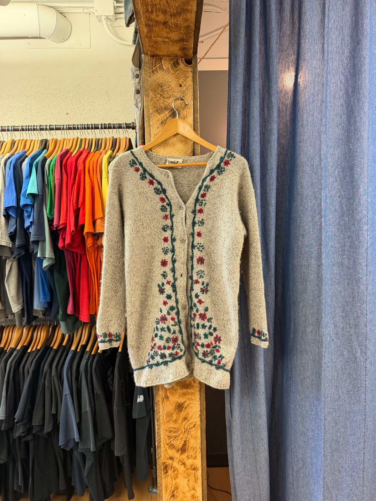 Vintage northern reflections knitted sweater - S