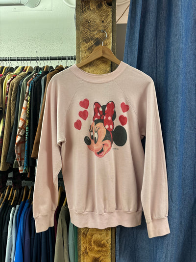 Vintage 80’s Minnie Pink Crewneck - XL