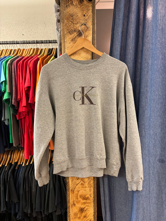 Vintage Calvin Klein Jeans Grey Crewneck - S