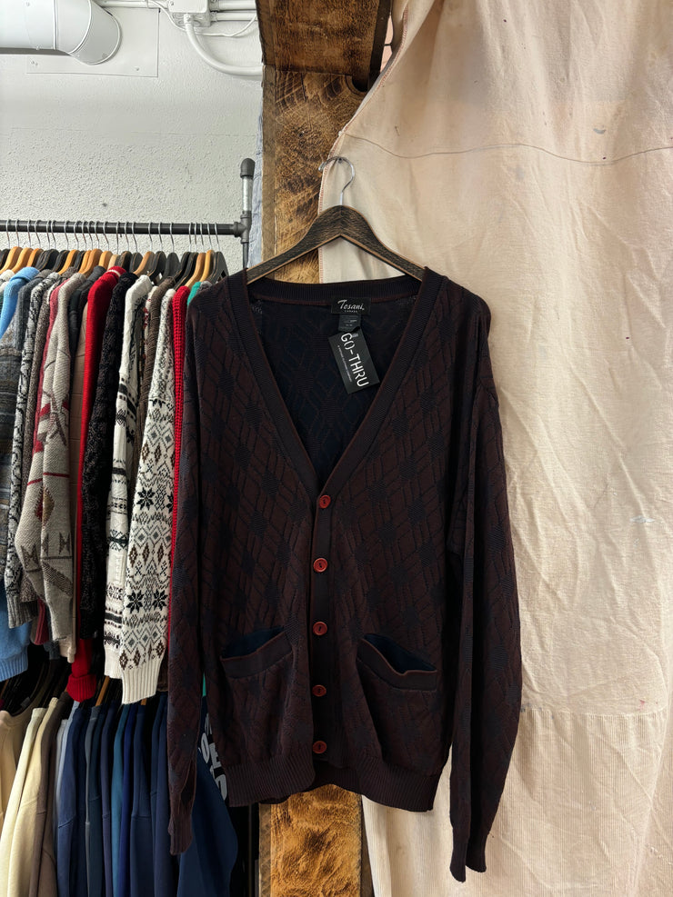 Vintage Tosani Brown Cardigan - M