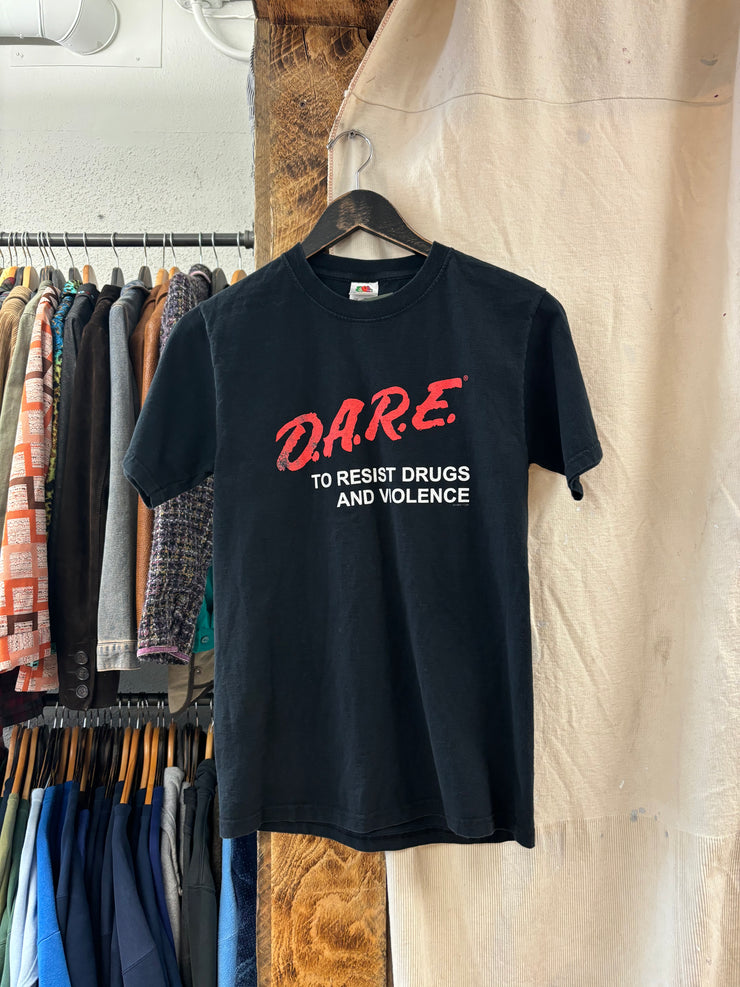 Vintage D.A.R.E "To Resist Drugs And Violence" Black T-shirt - S