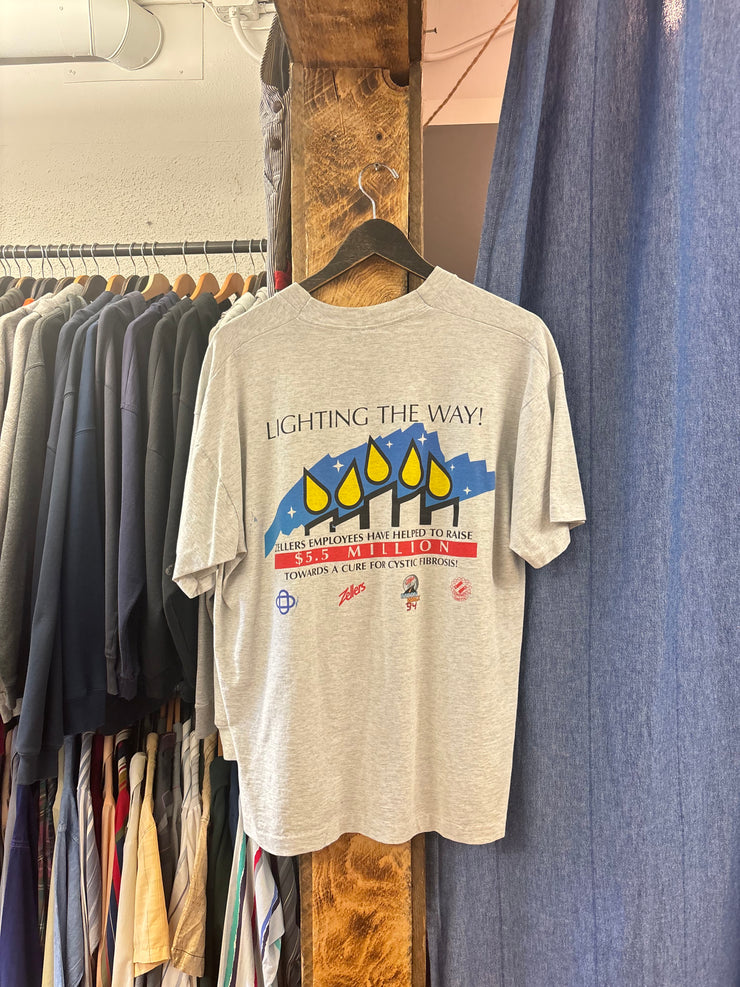 Vintage 1994 Step By Step Zellers Light Grey T-Shirt - XL