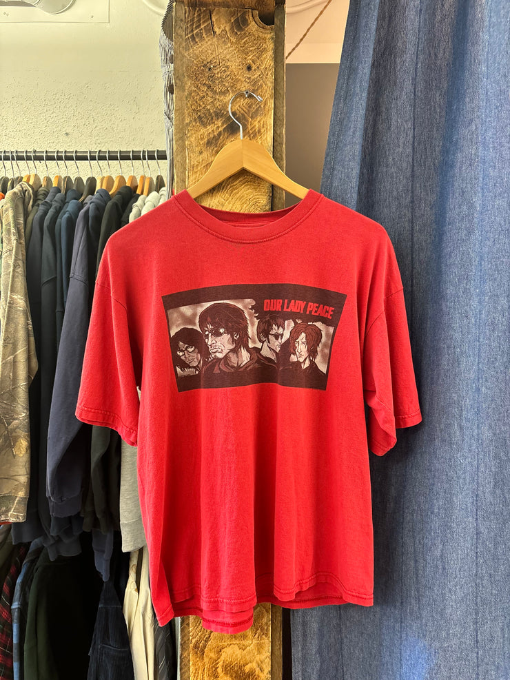 Vintage 2000 Our Lady Peace Red T-Shirt - L