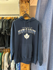 Vintage Toronto Maple Leafs Navy Hoodie - XL