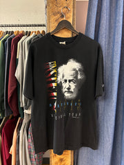 Vintage Einstein Relativity Universal Tour Black T-Shirt - XL