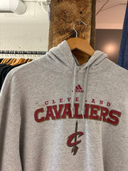 Vintage Adidas Cleveland Cavaliers Grey Hoodie - M