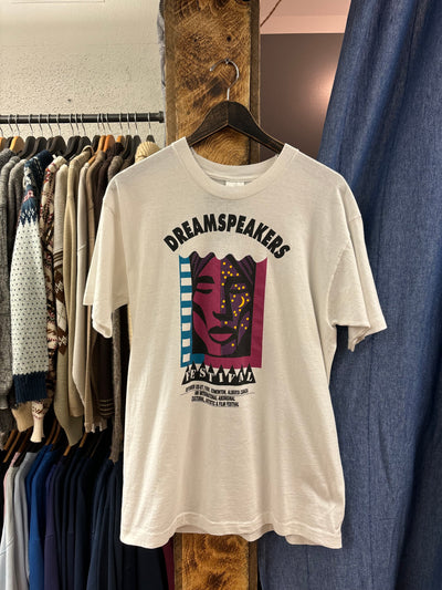 Vintage 1992 Dreamspeakers White T-shirt - L