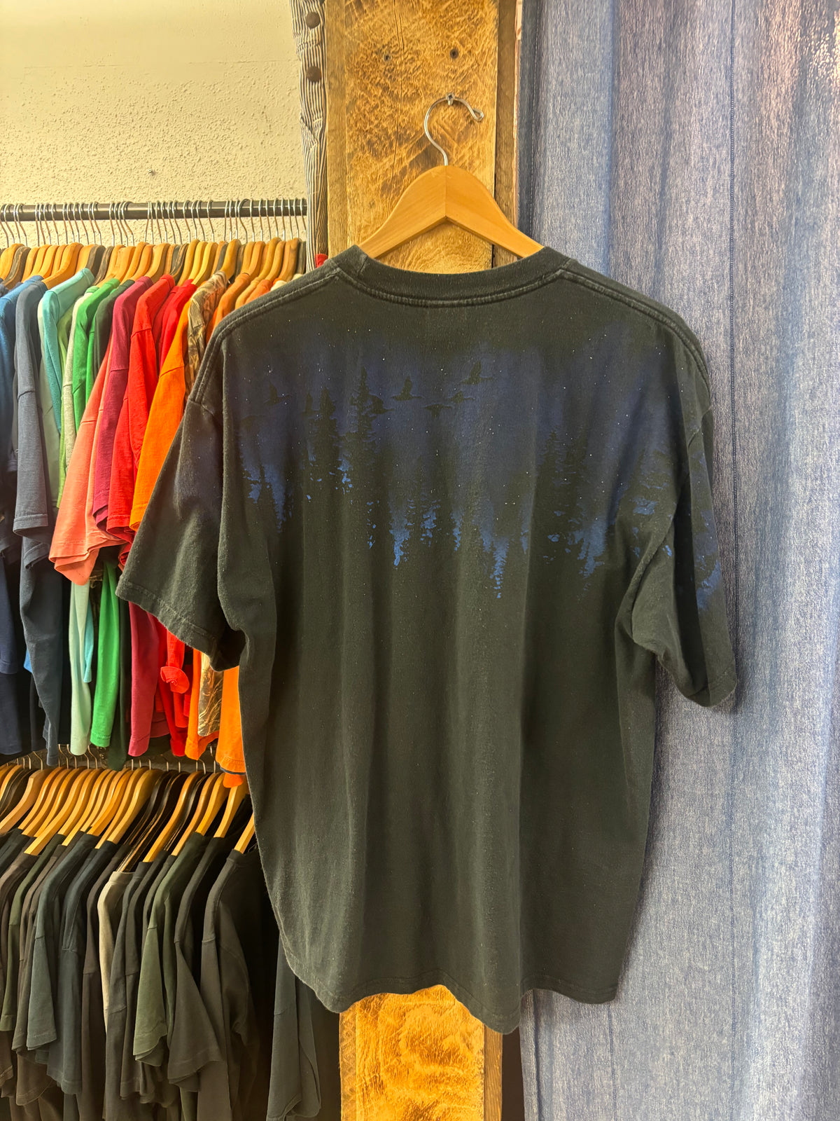 Vintage Moose Black T-shirt - XL