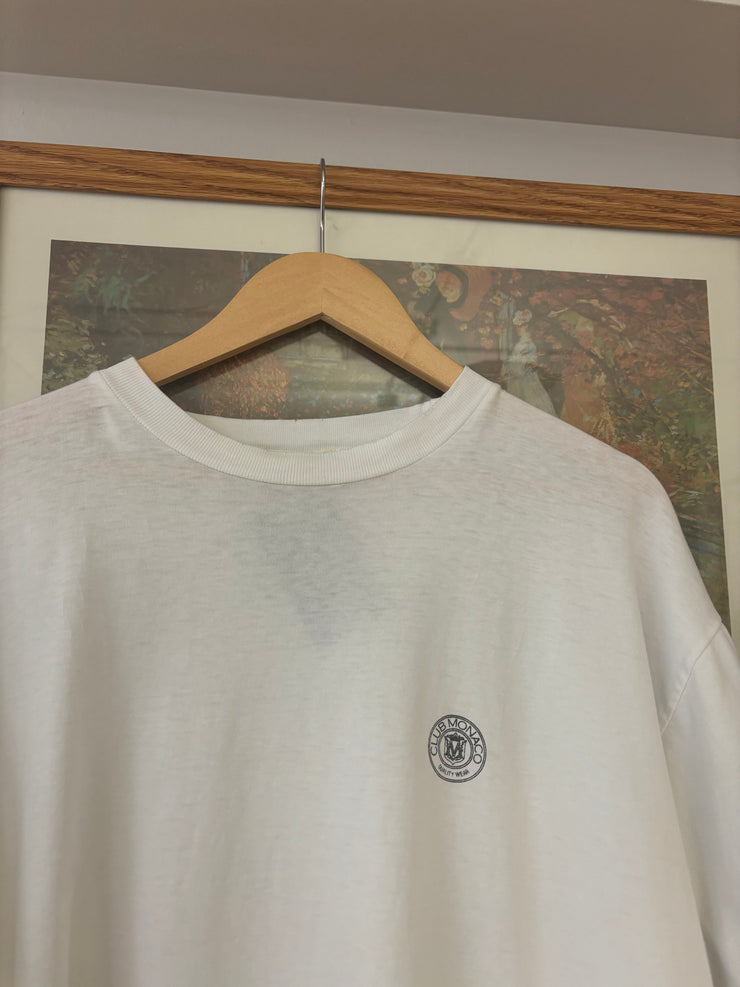 Vintage Club Monaco White T-shirt - XL