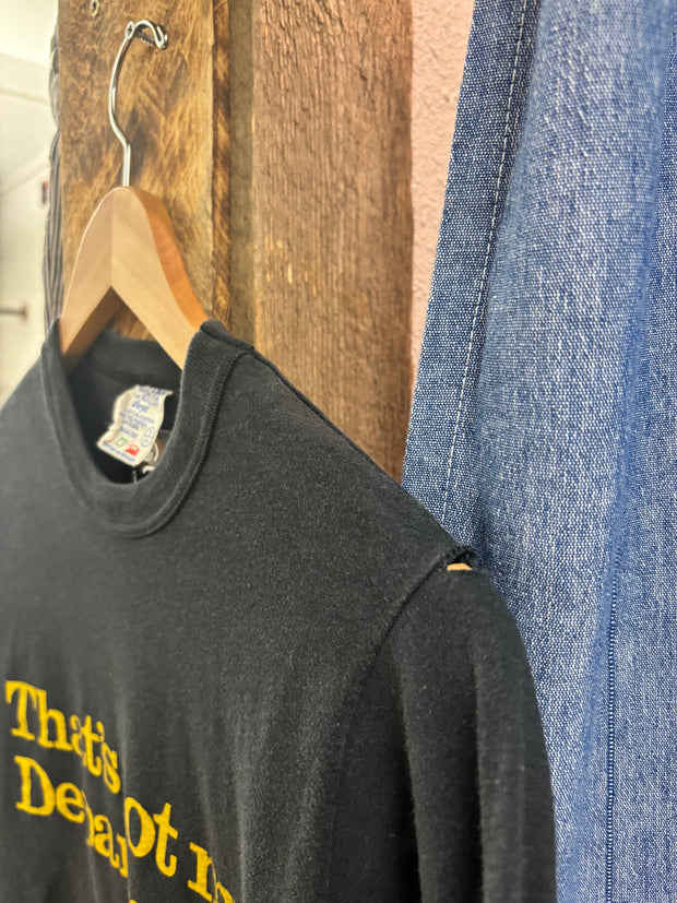 Vintage 90’s “That’s Not My Department” Black T-Shirt - S
