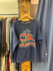 Vintage Starter Columbus Blue Jackets Faded Purple Crewneck - L
