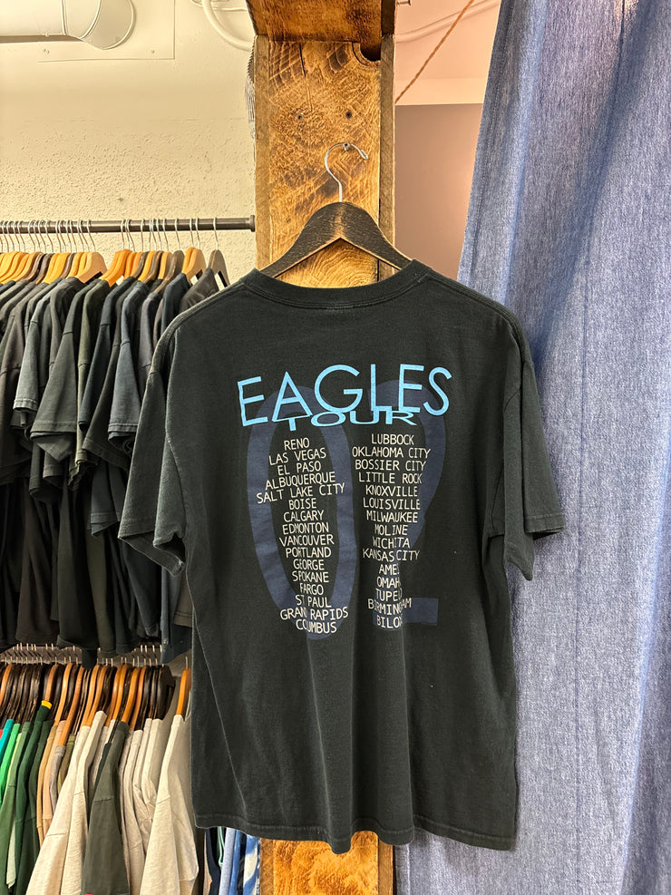 Vintage 2002 Eagles Tour Black T-Shirt - L