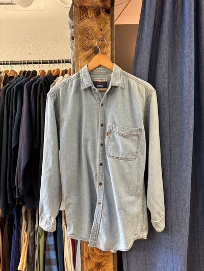 Vintage Levi's Orange Tab Denim Button-Up Shirt - S