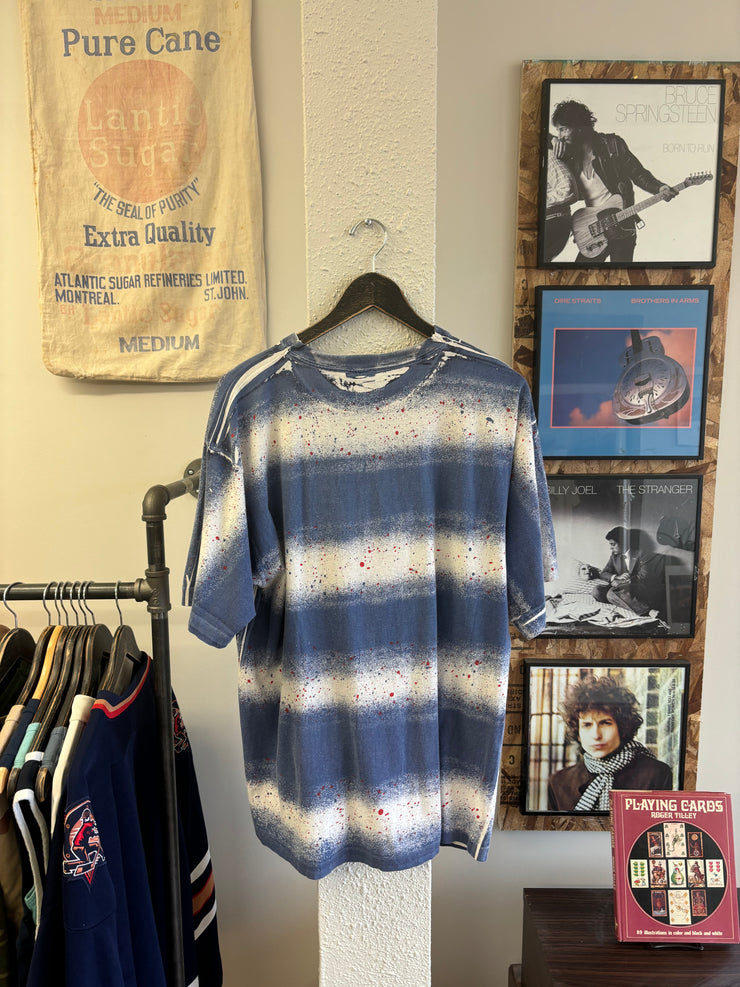 Vintage Tie-Dye Blue Blank T-shirt - XL