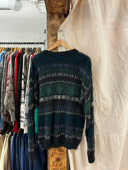 Vintage London Fog Knit Green Sweater - M