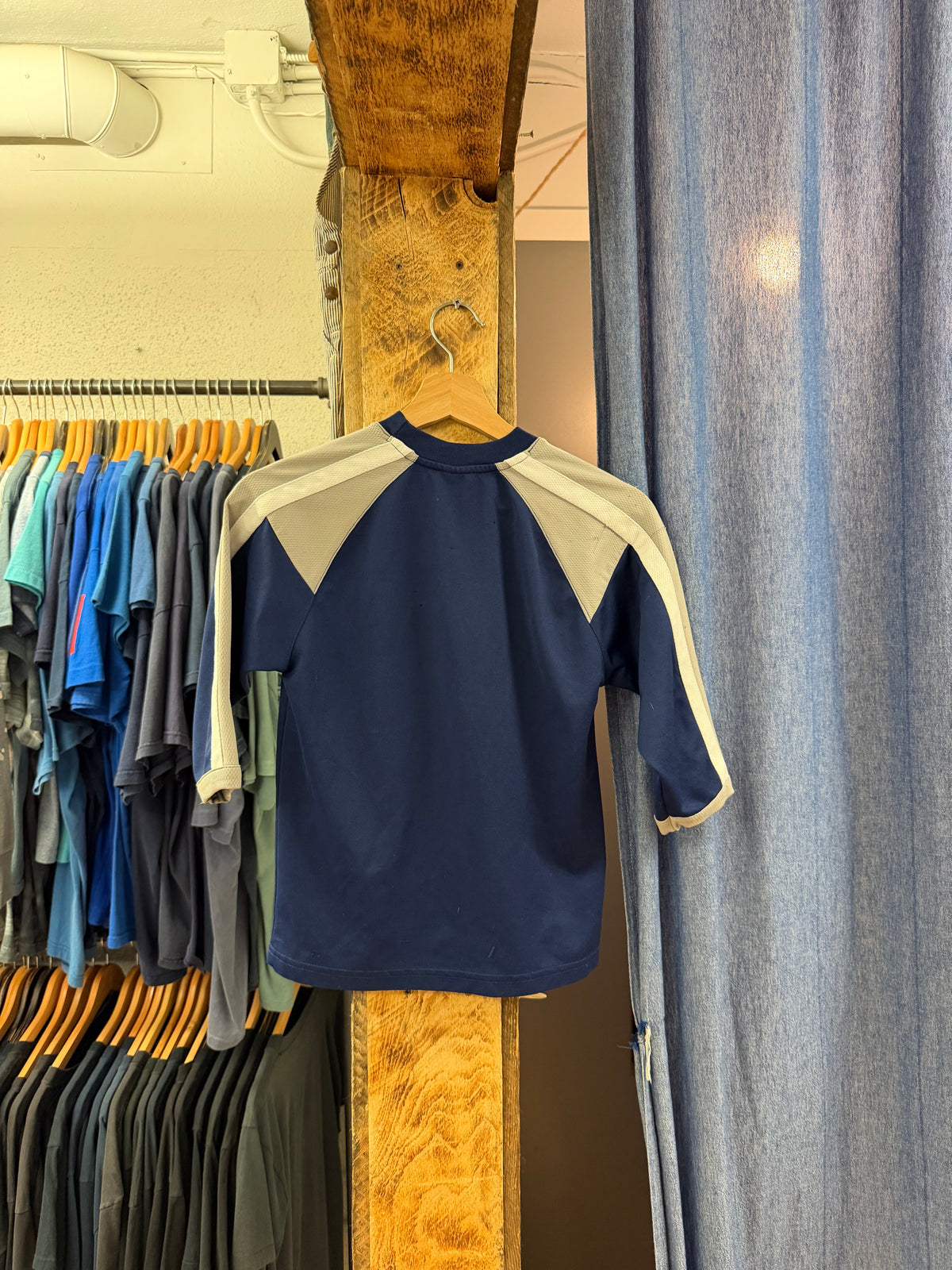 Vintage kids navy oilers jersey - 6X