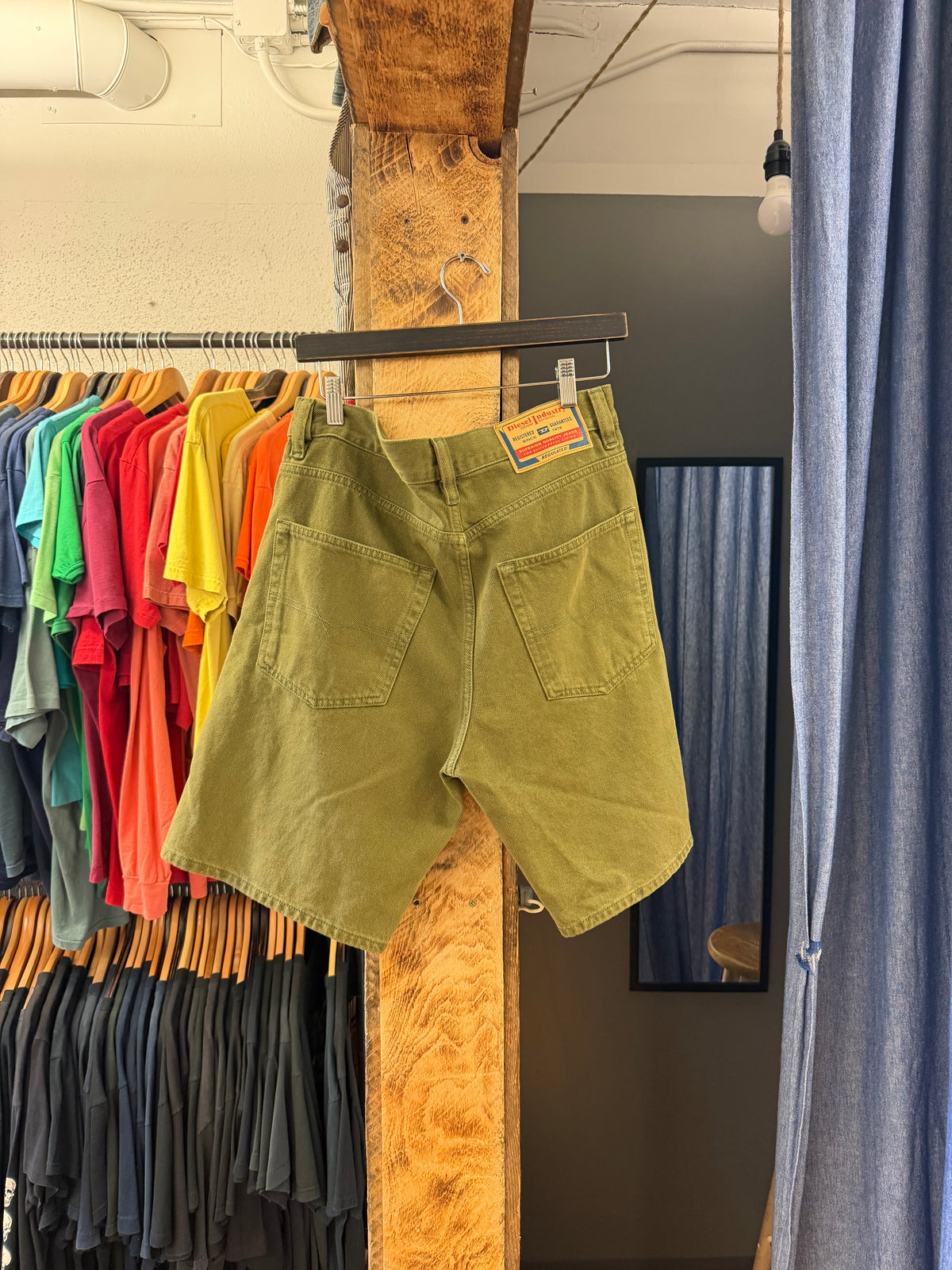 Vintage diesel industry green jorts - 31