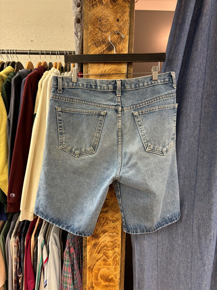 Vintage Light Wash Jean Shorts - 36