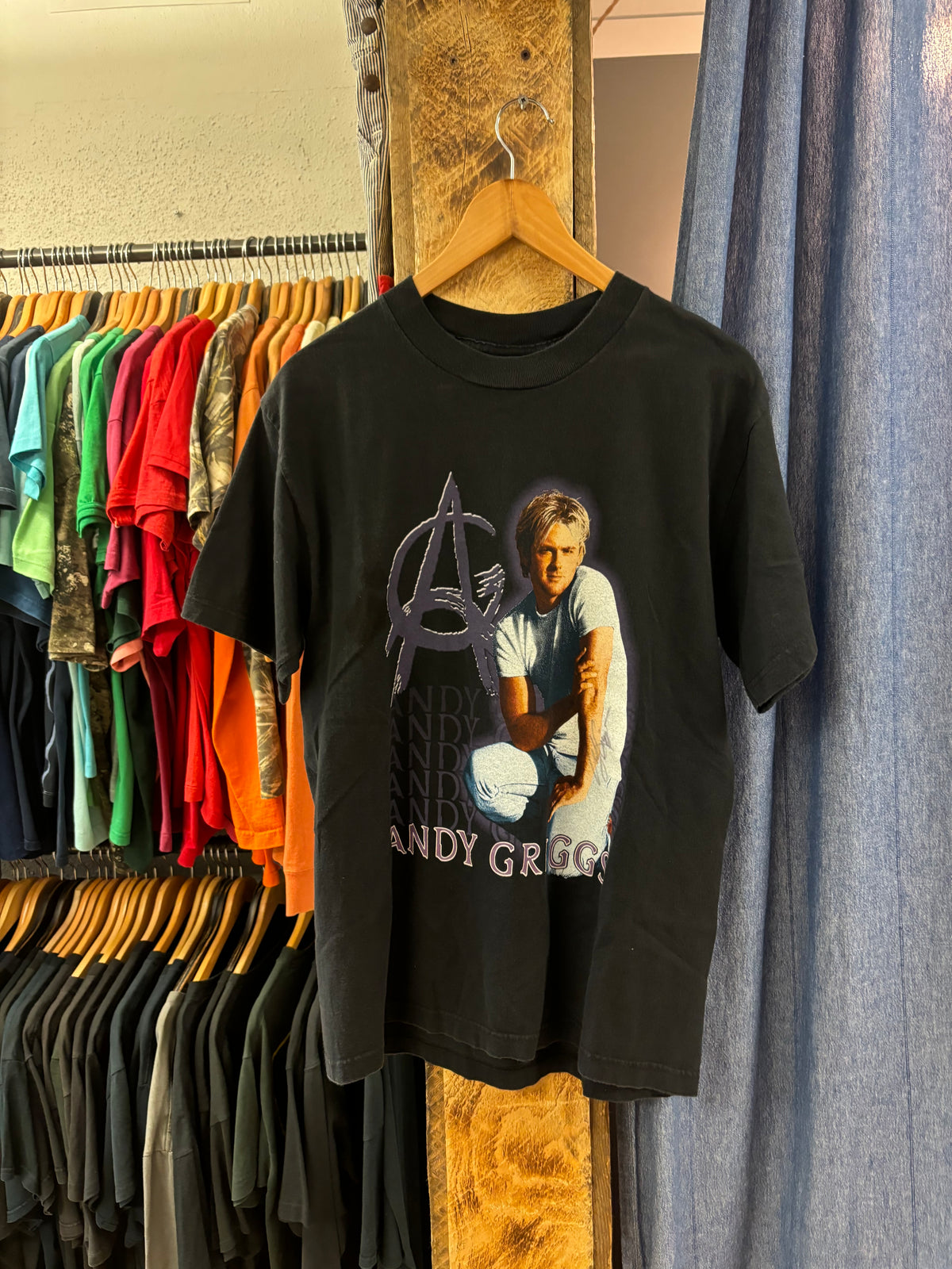 Vintage Andy Griggs The Lonley Tour Black Tee - M