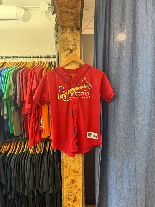 Vintage cardinals mlb kids jersey - L