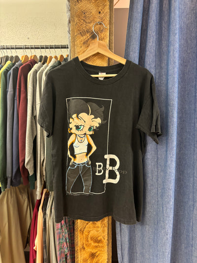 Vintage 1996 Betty Boop Black T-Shirt - L